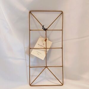 New Hearth & Hand With Magnolia Vase Galvanized Metal For Flowers Napkins